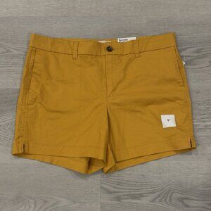 NWT OLD NAVY Women's Everyday Short Size 12 5" Inseam Mustard Yellow